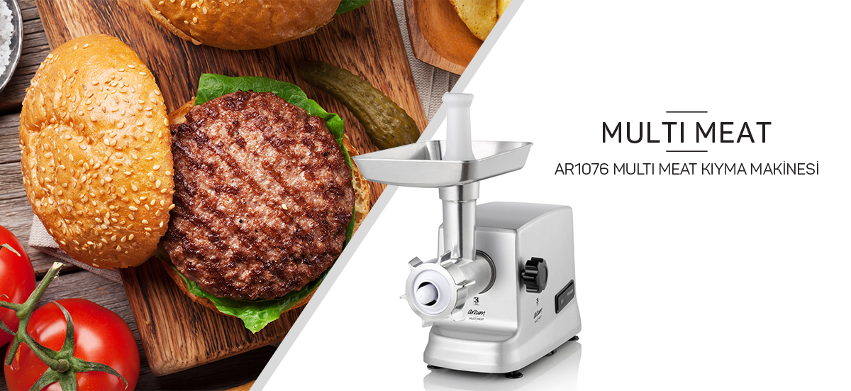 AR1076 Multi Meat Kıyma Makinesi Inox Arzum