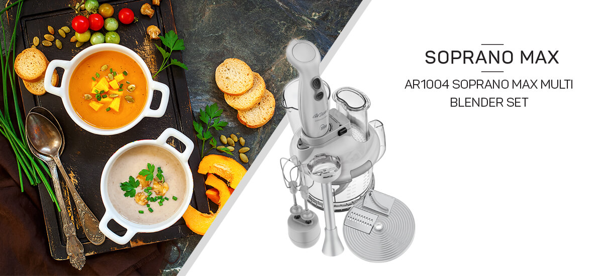 AR1004 Soprano Max Multi Blender Set - White - Arzum