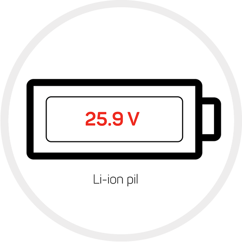 25.9 V Li-ion Batarya