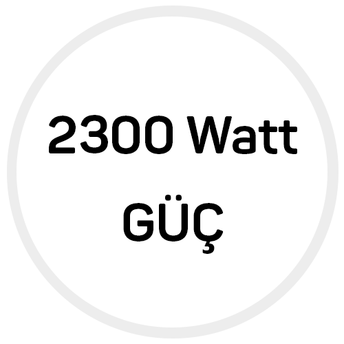 2300 W Güçlü Motor