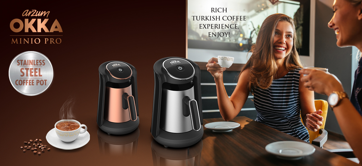 OK0010 OKKA Minio Pro Turkish Coffee Machine Copper Arzum